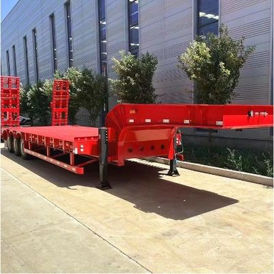 3/4 άξονας 40-100 τόνων Goose Neck Lowboy Low Bed Truck Semi Trailer για από το Wosheng