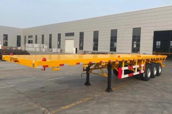 20 χρόνια εξαγωγής 3 άξονα 4 άξονα κοντέινερ Flatbed Semi Trailer από επαγγελματία
