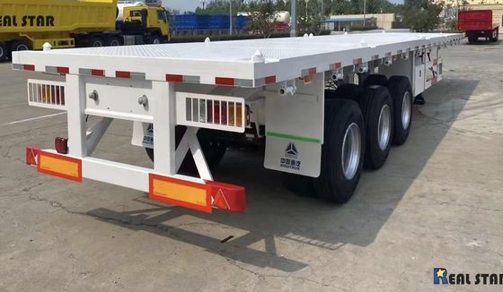 20 χρόνια εξαγωγής 3 άξονα 4 άξονα κοντέινερ Flatbed Semi Trailer από επαγγελματία