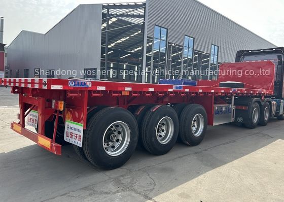20 χρόνια εξαγωγής 3 άξονα 4 άξονα κοντέινερ Flatbed Semi Trailer από επαγγελματία