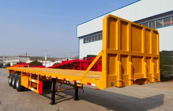 20 χρόνια εξαγωγής 3 άξονα 4 άξονα κοντέινερ Flatbed Semi Trailer από επαγγελματία