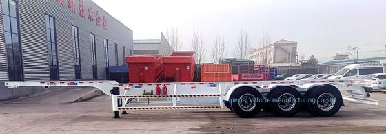 Wosheng 3 άξονας 20FT 40FT κοντέινερ σκελετός ημικυριόδρομο για μεταφορά κοντέινερ
