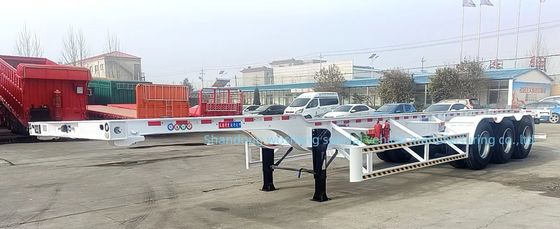 Wosheng 3 άξονας 20FT 40FT κοντέινερ σκελετός ημικυριόδρομο για μεταφορά κοντέινερ