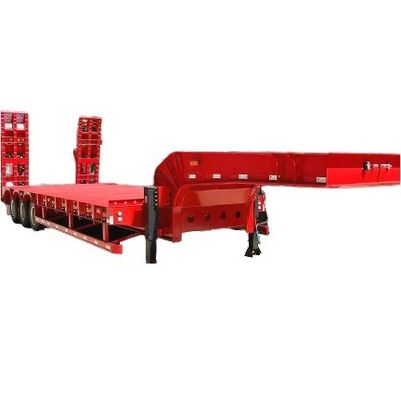 Τροχαίο ρυμουλκούμενο 3/4 άξονας βαρέος lowboy lowbed semi trailer για μεταφορά εξορυκτών