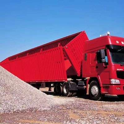 Ημιαφορτηγό άμεση χωρητικότητα 30-100 τόνων υδραυλική πλευρική κατεβάστρα για μεταφορά φορτίου