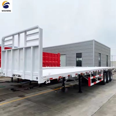 12.00R22.5 Ελαστικό προσαρμοσμένο 2 3 4 Axlesd Shipping 40ft Container Flatbed Truck Trailer