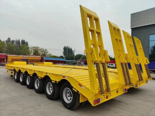 Μεταφορές βαρέων εξοπλισμού Wosheng Low Boy Truck Trailers με 3/4/5/6/7 Άξονες