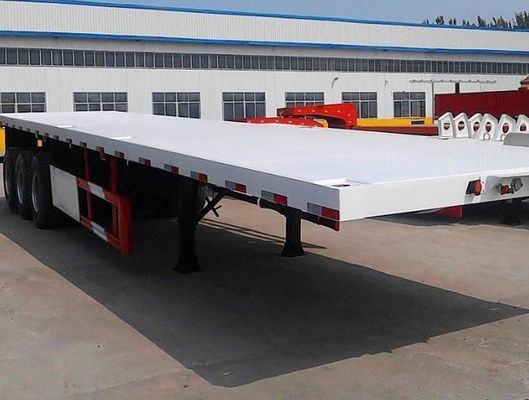 Καλύτερο 20FT 40FT υπόστεγο εμπορευματοκιβωτίου Flatbed Semi Trailer με 28t βαρύ φορτίο προσγείωσης