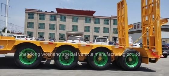 30TON/60TON/80TON/100TON ημικυριόδρομο χαμηλής κλίμακας με σχεδιασμό χοιροκέφαλου και υψηλό ωφέλιμο φορτίο