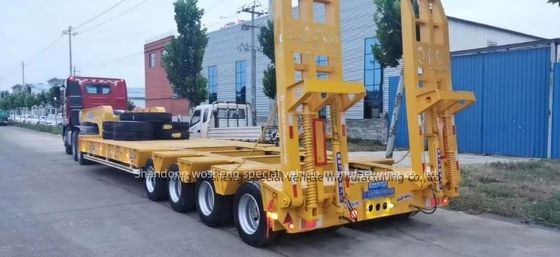 30TON/60TON/80TON/100TON ημικυριόδρομο χαμηλής κλίμακας με σχεδιασμό χοιροκέφαλου και υψηλό ωφέλιμο φορτίο