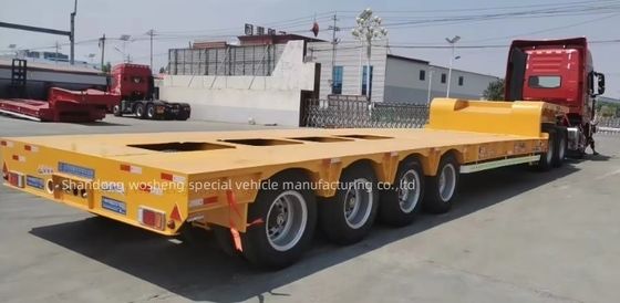30TON/60TON/80TON/100TON ημικυριόδρομο χαμηλής κλίμακας με σχεδιασμό χοιροκέφαλου και υψηλό ωφέλιμο φορτίο