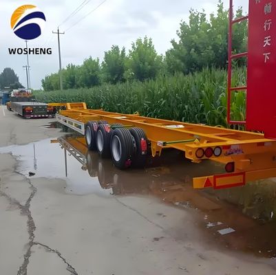 Ζήτηση του πελάτη 2 Άξονα Πλαισίου 40FT/45FT Σκελετό Ημιπροσελήντη βαρύ φορτίο προσγείωσης