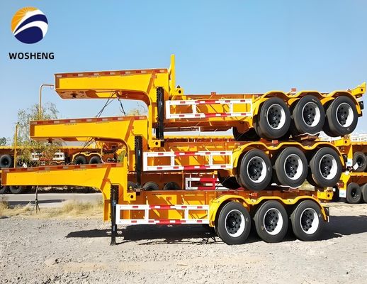Ζήτηση του πελάτη 2 Άξονα Πλαισίου 40FT/45FT Σκελετό Ημιπροσελήντη βαρύ φορτίο προσγείωσης
