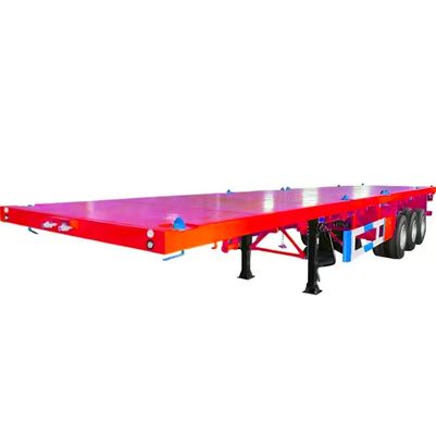 90mm*13/16mm*10 στρώμα φύλλου άνοιξη 40ft επίπεδο κρεβατιού τροχόσπιτο με περιστρεφόμενα τροχούς στο Ντουμπάι