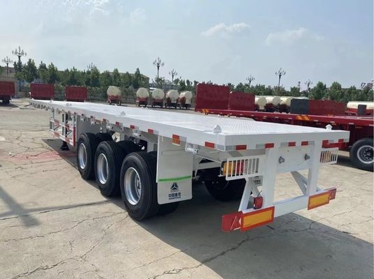 Προσαρμοσμένο χρώμα 20ft 40ft 45ft κοντέινερ Flatbed Trailers με υψηλή χωρητικότητα φορτίου