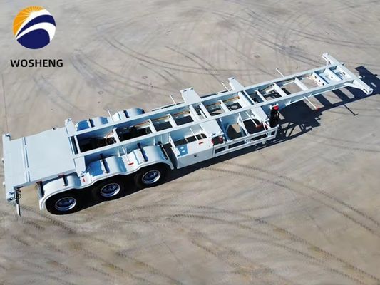 Wo Sheng 40 πόδια σκελετό ημιριμπάκι με JOST King Pin και χάλυβα κατασκευή