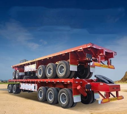 13500x2500x1600-3100mm Διπλό σύνδεσμο επιφανειακών φορτηγών για μεταφορά εμπορευματοκιβωτίων