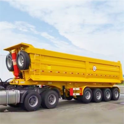 6 mm πλάκα δαπέδου 40/60/80Ton πίσω φορτηγό απορρίψεως ελαστικό φορτηγό για βαριές εργασίες