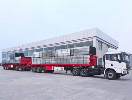 13500x2500x1600-3100mm Διπλό σύνδεσμο επιφανειακών φορτηγών για μεταφορά εμπορευματοκιβωτίων