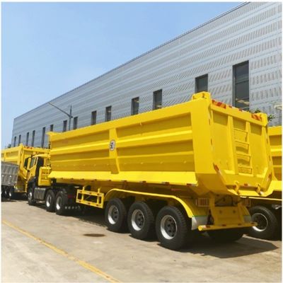 6 mm πλάκα δαπέδου 40/60/80Ton πίσω φορτηγό απορρίψεως ελαστικό φορτηγό για βαριές εργασίες