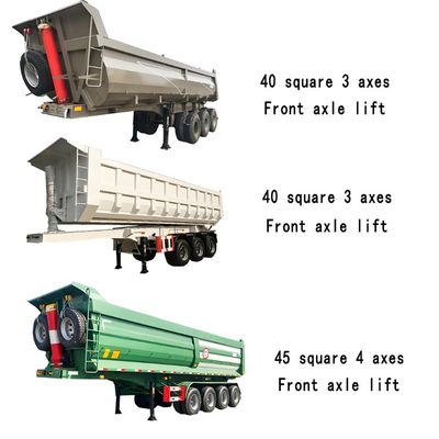 Υδραυλικός 3 άξονες ποντάρισμα Dump Semi-Relayer για 30-100T Max ωφέλιμο φορτίο βαρύ φορτίο μεταφοράς