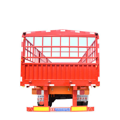 WS 60T 3 άξονες Χάλυβα High Side Φράχτης ημιπροωθητήρα για βαρύ φορτίο μεταφοράς προσιτό