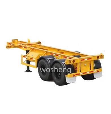 Wosheng Best 2 Axle 20FT 40FT Container Skeleton Semi Trailer για μεταφορά εμπορευματοκιβωτίων