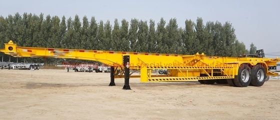 Wosheng Best 2 Axle 20FT 40FT Container Skeleton Semi Trailer για μεταφορά εμπορευματοκιβωτίων
