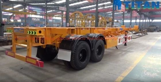 Wosheng Best 2 Axle 20FT 40FT Container Skeleton Semi Trailer για μεταφορά εμπορευματοκιβωτίων