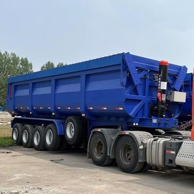 Οπίσθια στάθμη υδραυλικού τύπου U End Tipper Semi Truck Trailer Front Axle Lift 4 Axle