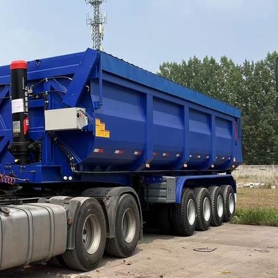 Οπίσθια στάθμη υδραυλικού τύπου U End Tipper Semi Truck Trailer Front Axle Lift 4 Axle