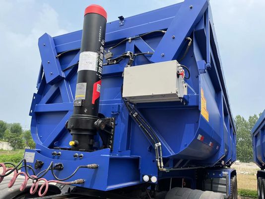 Οπίσθια στάθμη υδραυλικού τύπου U End Tipper Semi Truck Trailer Front Axle Lift 4 Axle