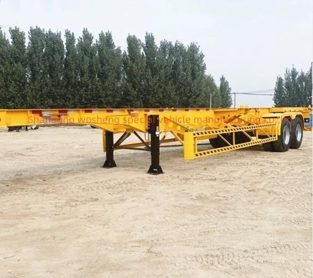 2/3 Άξονας Σκελετό Semi Truck ρυμουλκούμενο για 20FT 40FT κοντέινερ βαρύ φορτίο προσγείωσης