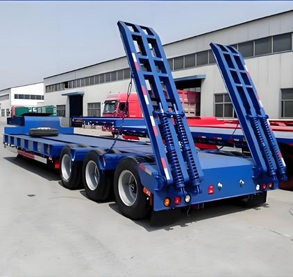 3 άξονες χαμηλό κρεβάτι ρυμουλκούμενο 12500/13000/14000/16000x2500/3000x1100/3300mm Χάλυβα