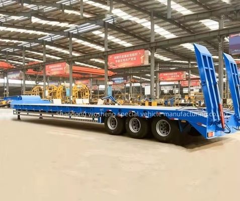 3 άξονες χαμηλό κρεβάτι ρυμουλκούμενο 12500/13000/14000/16000x2500/3000x1100/3300mm Χάλυβα