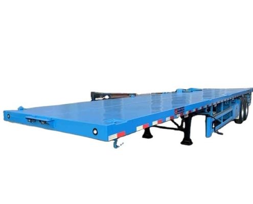 Wosheng 2/3 Άξονες Συσκευαστή Flatbed Semi-Relayer 20FT 40FT για μεταφορά μεγάλων αποστάσεων