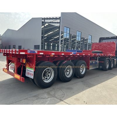 Προσαρμοσμένο 3/4 Άξονες 40FT κοντέινερ Flatbed Semi Trailers με εγγύηση και παράδοση