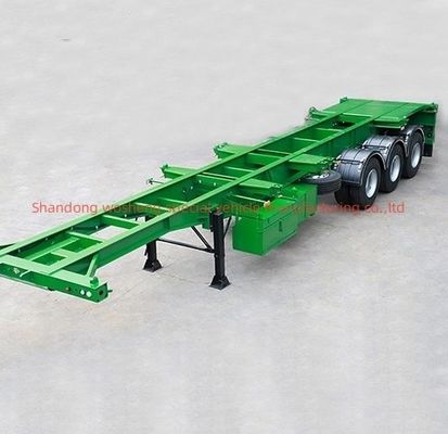 Ζήτηση πελάτη Wosheng 3 άξονας πράσινο 20FT 40FT δοχείο σκελετό σκελετό ημιπροκατασκευή