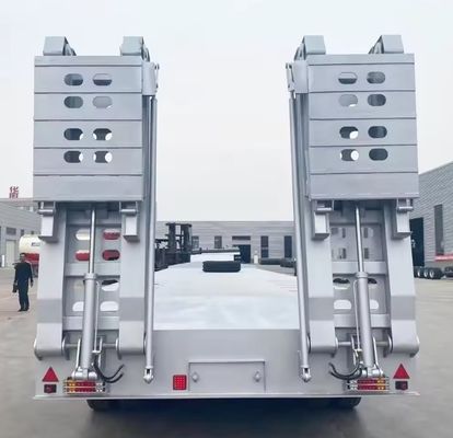 Προσαρμόσιμος 13000x2500x1100 4 άξονες Lowboy ημιπροκατασκευή για τη μεταφορά βαρέων εξοπλισμού