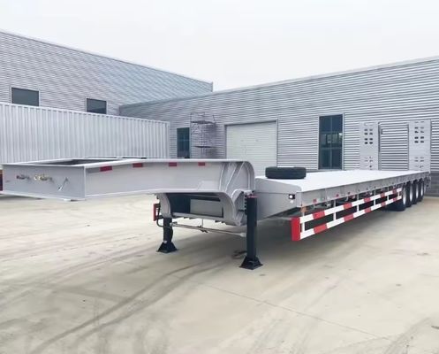 Προσαρμόσιμος 13000x2500x1100 4 άξονες Lowboy ημιπροκατασκευή για τη μεταφορά βαρέων εξοπλισμού