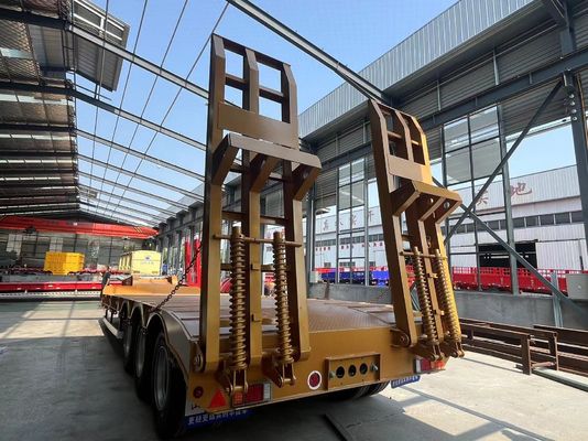 3/4 Άξονες χαμηλό κρεβάτι ημιπροσάρτημα Lowboy Truck Trailers Αεροκάμαρα T30/30 Συστήματα φρένων