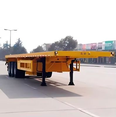 3 άξονας 12R22.5 Ελαστικό Χάλυβα υλικό επίπεδο ημιπροσανατολισμό με μέγιστο ωφέλιμο φορτίο 20T-80T