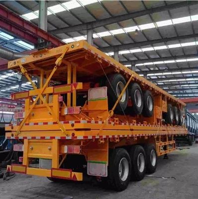 3 άξονες 60-80ton 20-45FT επίπεδα δεξαμενόπλοια ημιπροκατασκευή με και μέγιστο ωφέλιμο φορτίο 50000kg