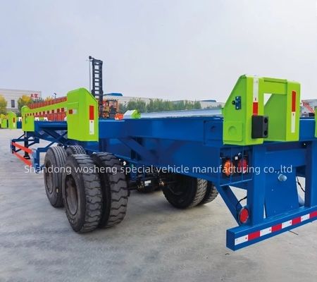 Δύο άξονες 20FT 40FT Wharf Combined Transportation Skeleton Container Trailer