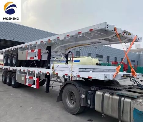 Μηχανοκίνητη ανάρτηση 40 FT ημιαμοκίνητο για μεταφορά βαρέων μηχανημάτων