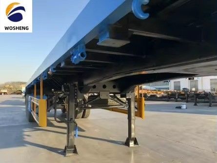 Μηχανοκίνητη ανάρτηση 40 FT ημιαμοκίνητο για μεταφορά βαρέων μηχανημάτων