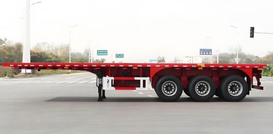 Υλικό Wosheng Q345B T700 Κωνσταντινοφόρο Τάξι 3 Άξονα 4 Άξονα ρυμουλκούμενο φορτηγού για ναυτιλία
