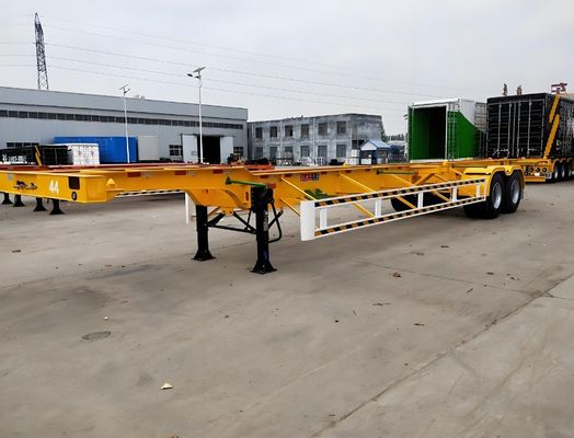 Wosheng 3 Axle Skeleton Semi Trailer Max Payload 50 τόνους για μεταφορά εμπορευματοκιβωτίων