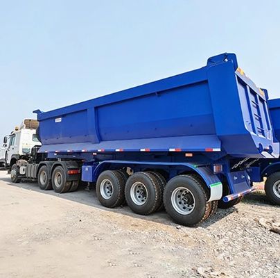 Τροχαίο ρυμουλκούμενο 60 τόνων Υδραυλικό οπίσθιο ημιρυμουλκούμενο με 28 τόνους βαρύ σύστημα προσγείωσης