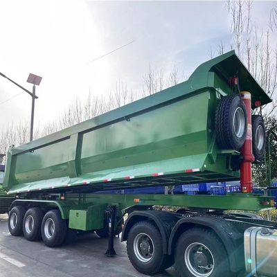 ShanDong WS 3 άξονες 20-100 τόνους πίσω κατεβάστρα υδραυλικά ρυμουλκούμενα χάλυβα υλικό πίσω απορριμμάτων ημιρυμουλκούμενα